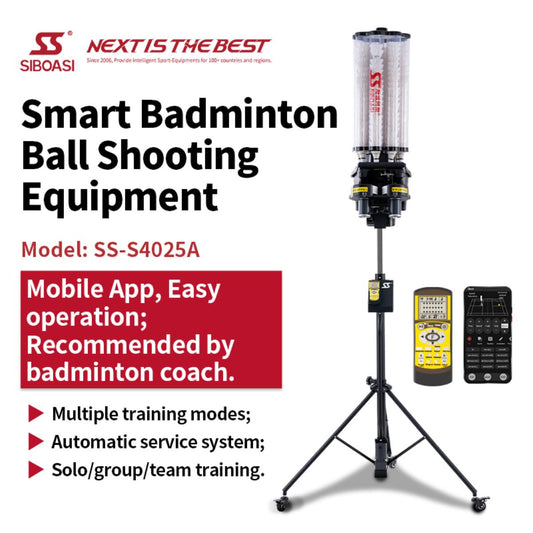 SIBOASI SS-S4025A Advanced Badminton Machine | Multi-Sport Compatible