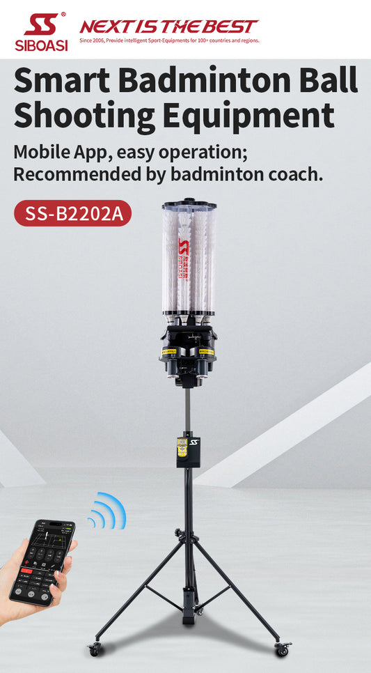 SIBOASI SS-B2202A Smart Badminton Training Machine | Intelligent Drill System