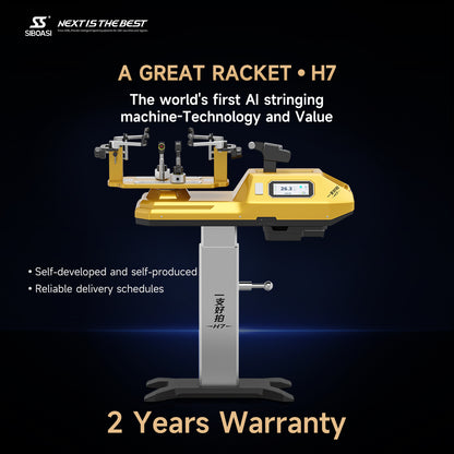 SIBOASI H7 Professional Electronic Tennis Stringing Machine | LCD Touch Control