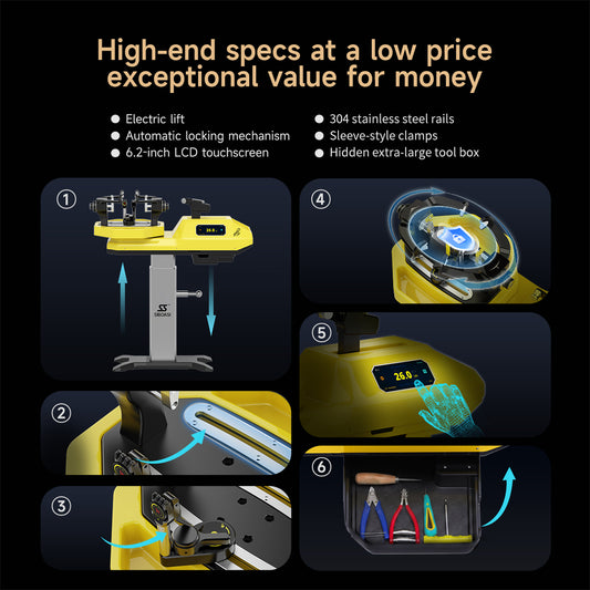 H6 Electronic Tennis & Badminton Stringing Machine | LCD Precision