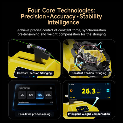 H6 Electronic Tennis & Badminton Stringing Machine | LCD Precision