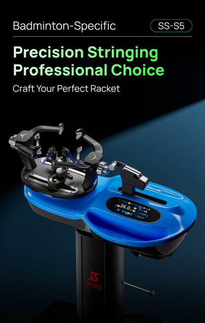 SIBOASI S5 Advanced Racket Stringing Machine | Dual-Sport Electronic