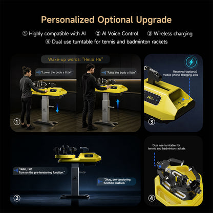 H6 Electronic Tennis & Badminton Stringing Machine | LCD Precision