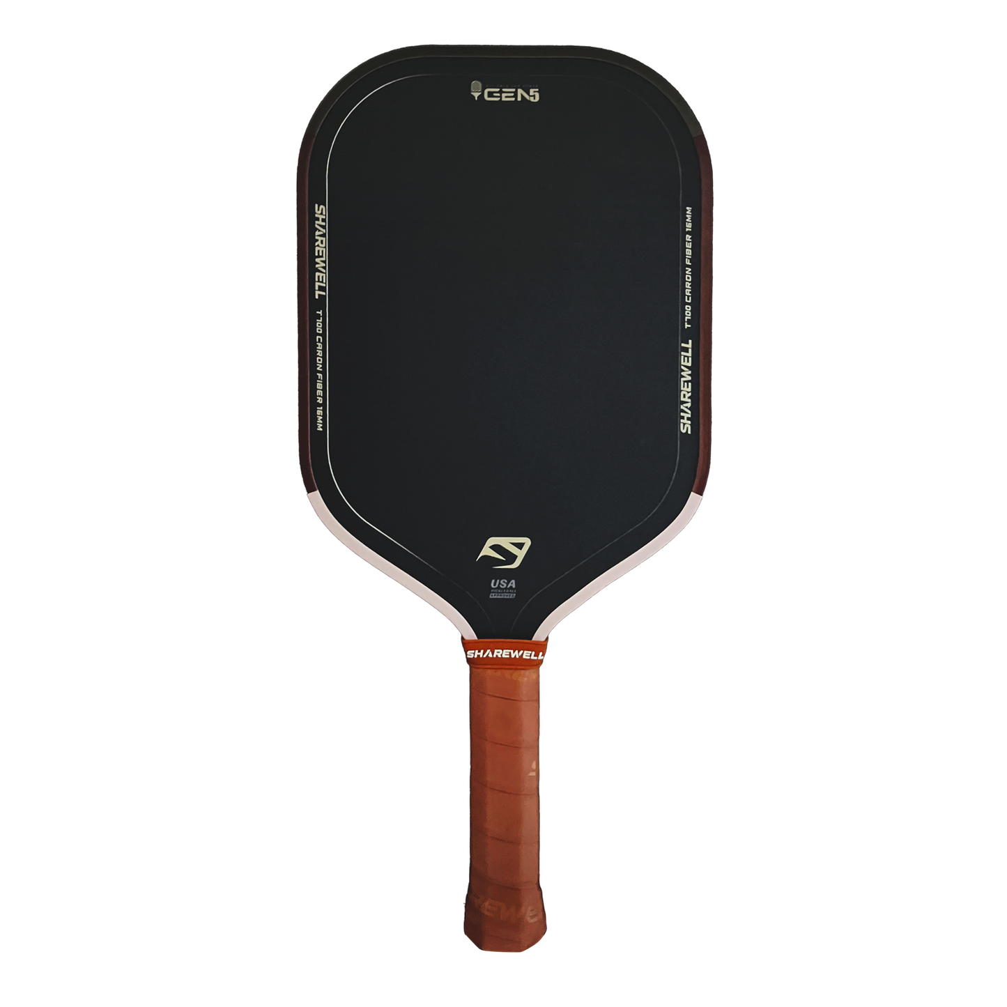 SHAREWELL T700 USAPA Approved Carbon Fiber Pickleball Paddle 16mm