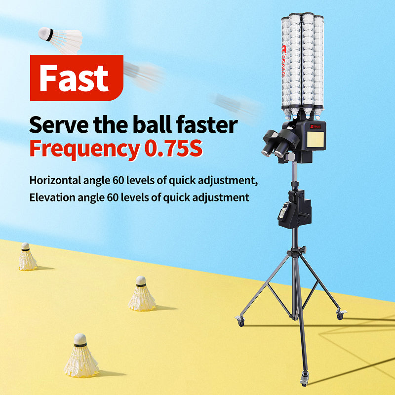 SIBOASI B5 Mid-Range Badminton Training Machine | Programmable Drills
