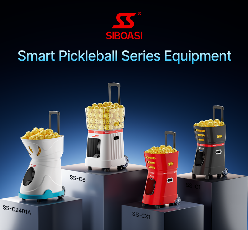SS-C6 AI Pickleball Training Robot | Voice-Controlled Ball Machine with App Drills