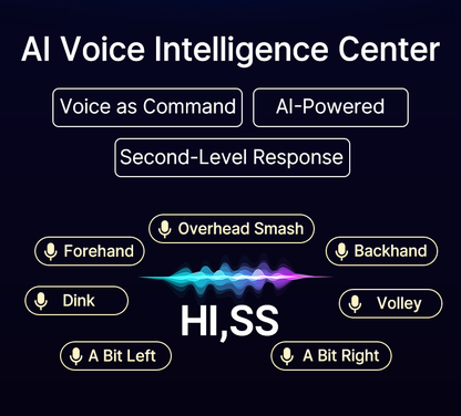 SS-C6 AI Pickleball Training Robot | Voice-Controlled Ball Machine with App Drills