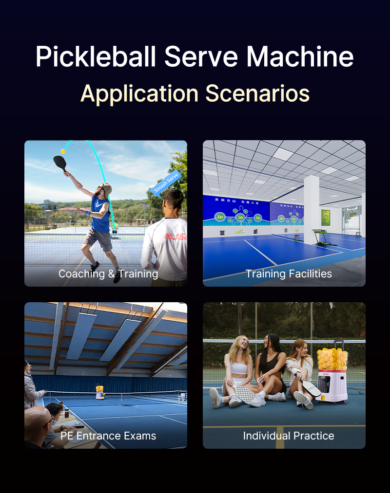 SS-C6 AI Pickleball Training Robot | Voice-Controlled Ball Machine with App Drills