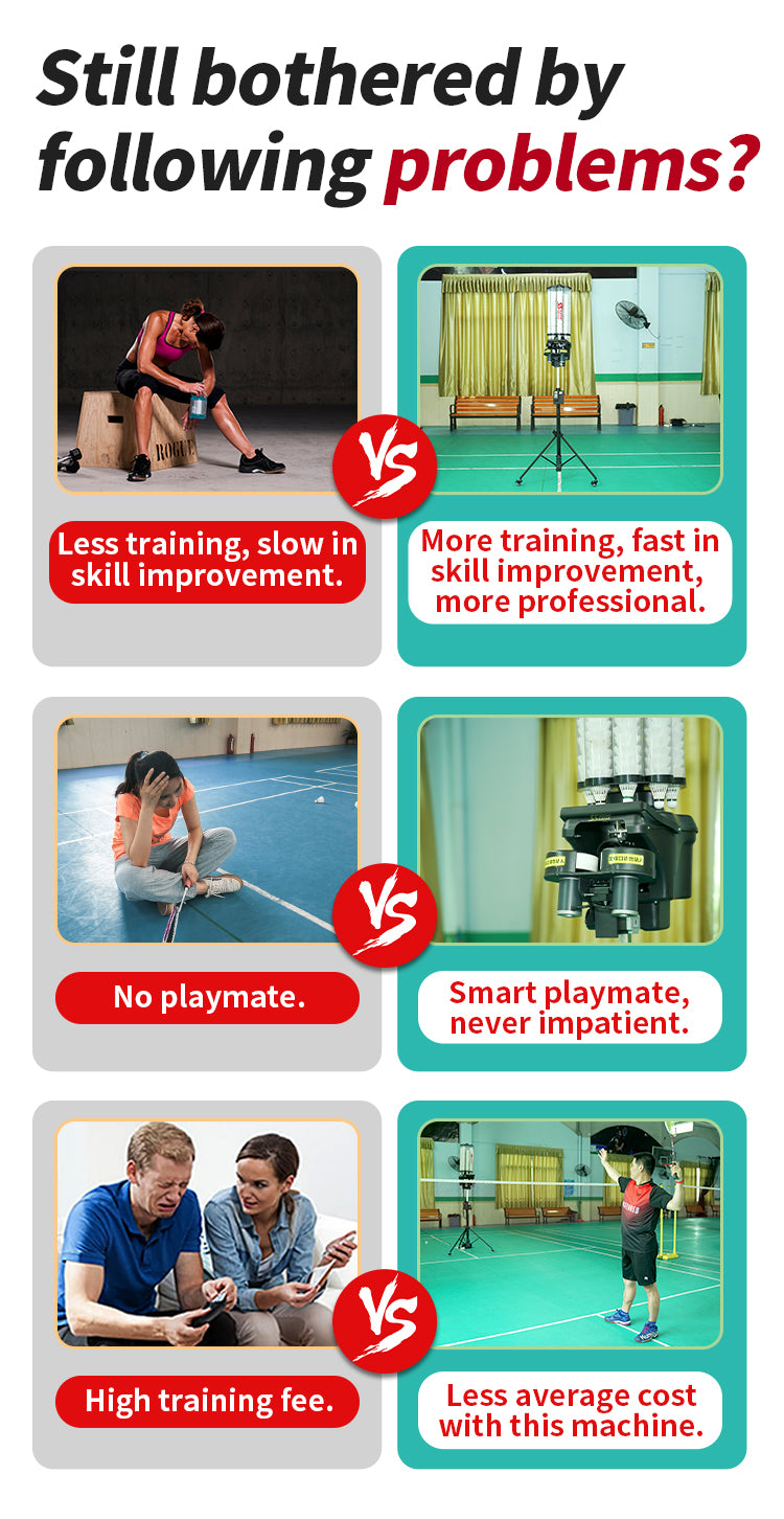 SIBOASI SS-S4025A Advanced Badminton Machine | Multi-Sport Compatible