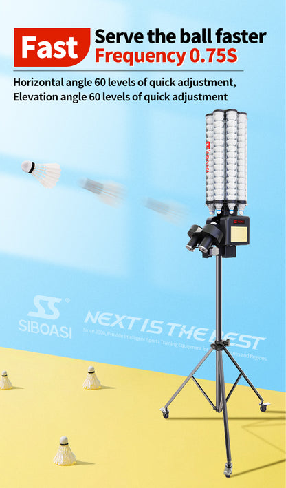 SIBOASI B3 Entry-Level Badminton Training Machine | Beginner Friendly
