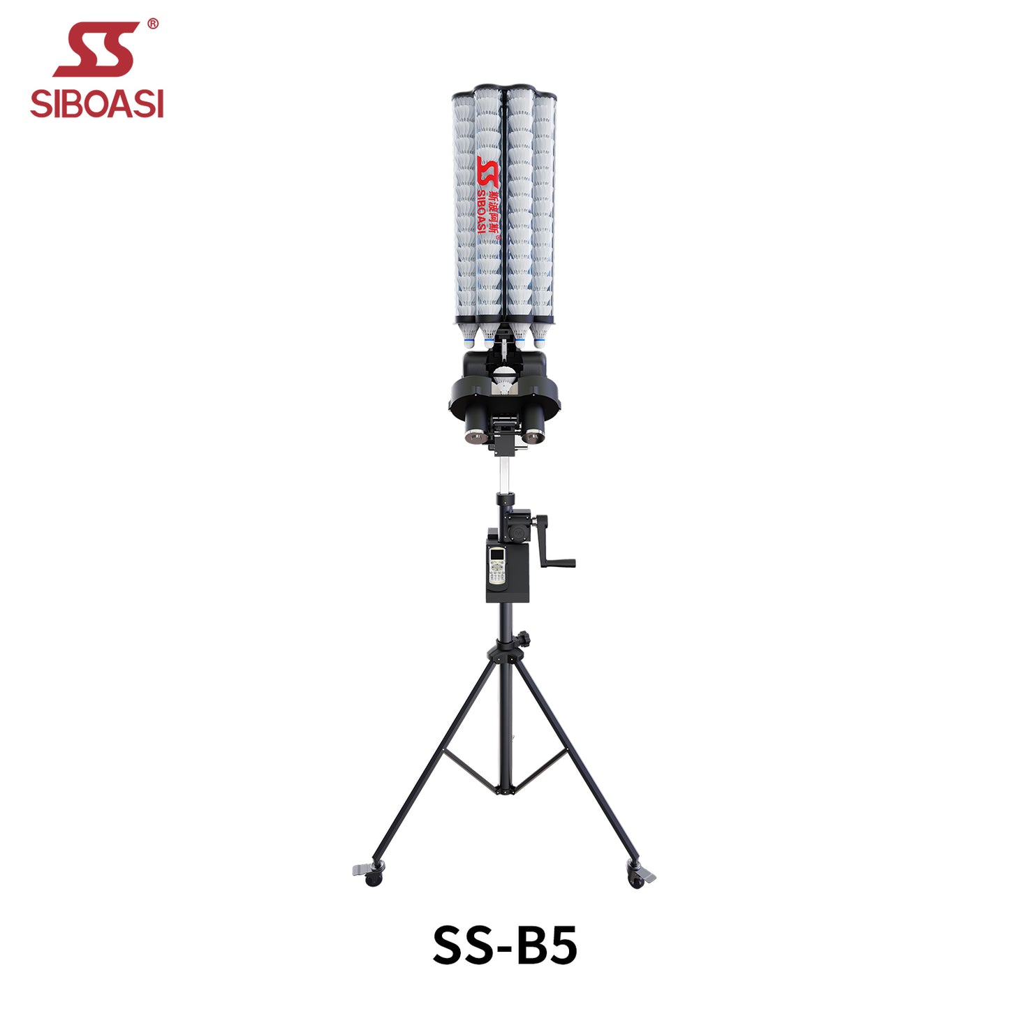 SIBOASI B5 Mid-Range Badminton Training Machine | Programmable Drills