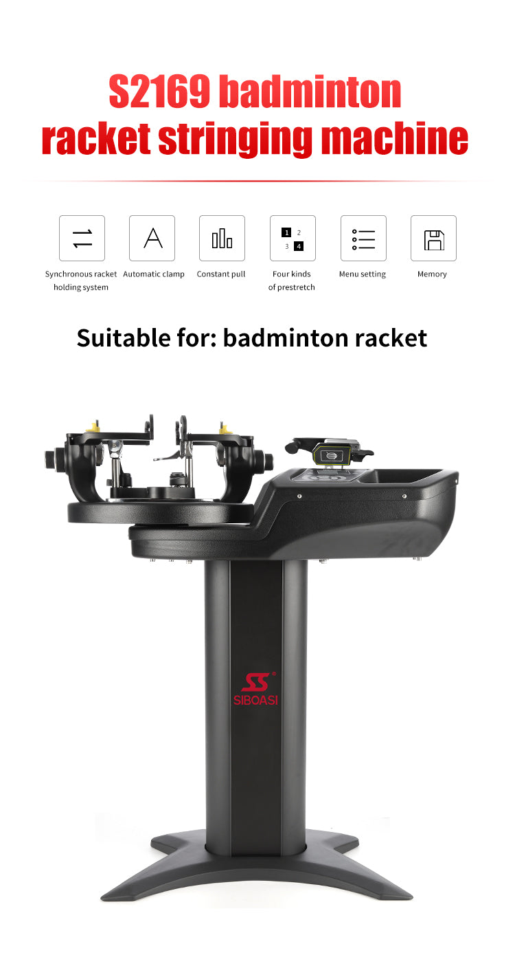 SIBOASI SS-S2169 Digital Badminton Stringing Machine | Precise & Silent